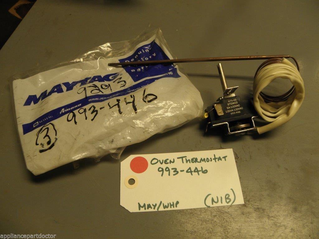 Whirlpool Maytag Stove 993-446 Oven Thermostat NEW IN BOX Whirlpool Maytag Stove 993-446 Oven Thermostat NEW IN BOX